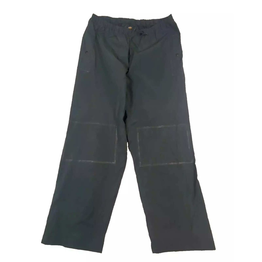 Cabelas Rain Pants Mens XL Regular Green Elastic Drawstring 34x31 Hiking VTG
